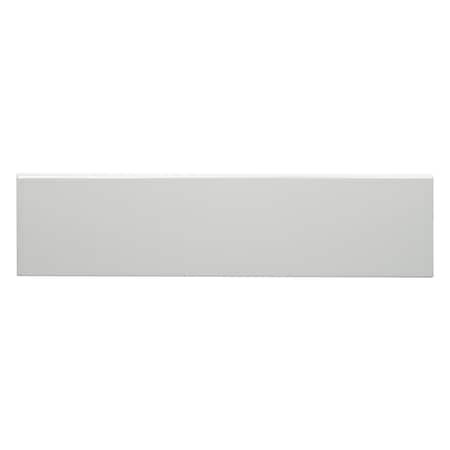 Msi Gray Glossy Bullnose 4 In. X 16 In. Glazed Ceramic Wall Tile, 20PK ZOR-PT-TR-0126
